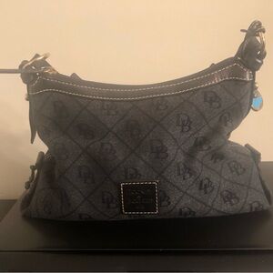 Dooney and Bourke Signature Black Canvas Handbag